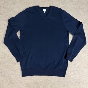 Old Navy Men's Ink Blue V-Neck Sweater - Size Large NWT